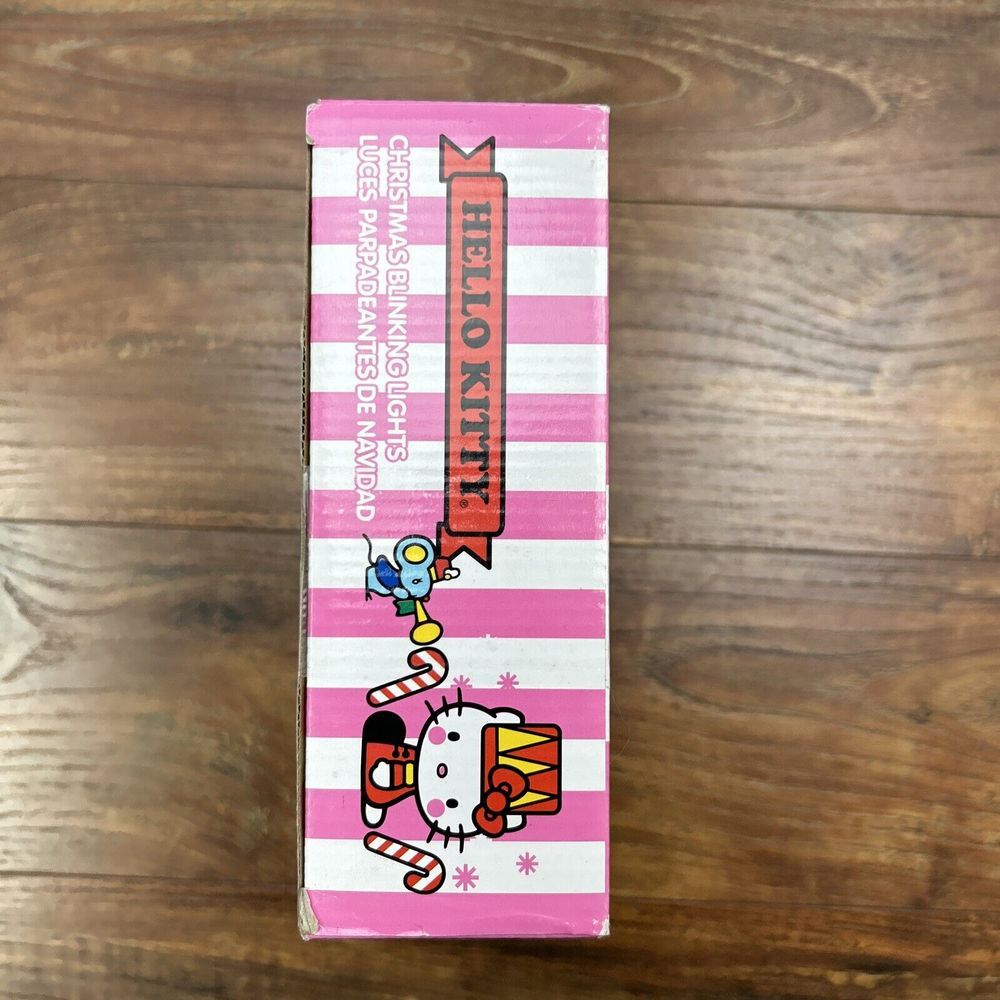 New Gemmy Retro Hello Kitty Christmas‎ Blinking Lights Plastic Blowmold Like - Picture 6 of 8